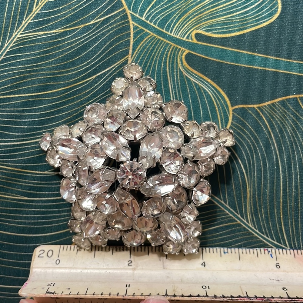 Vintage Rhinestone Brooch - Picture 4 of 5